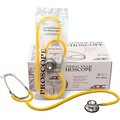 American Diagnostic ADC Proscope SPU 670 SPU Dual Head Stethoscope, 32.25in Length, Yellow 670YH